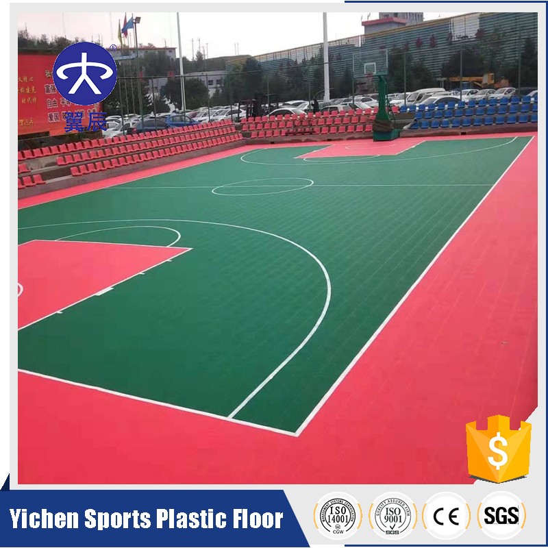山西陽泉籃球場室外PVC地板卷材