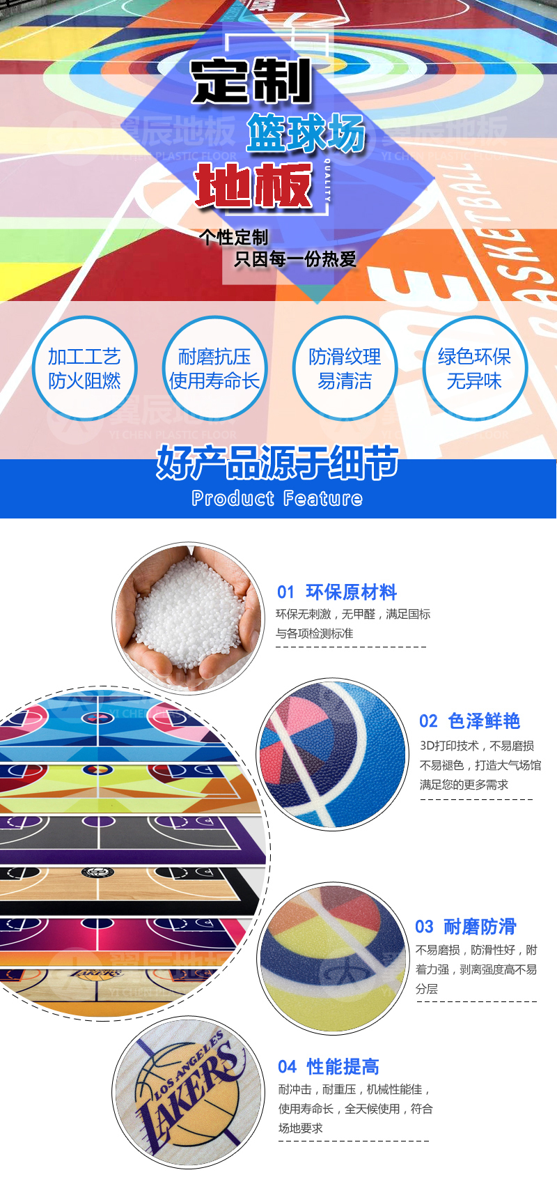 籃球場打印定制地板細(xì)節(jié)圖