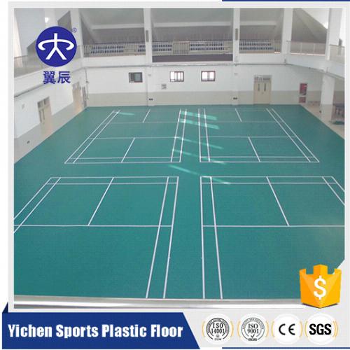 云南昆明羽毛球館PVC運(yùn)動地板，羽毛球場PVC塑膠地板
