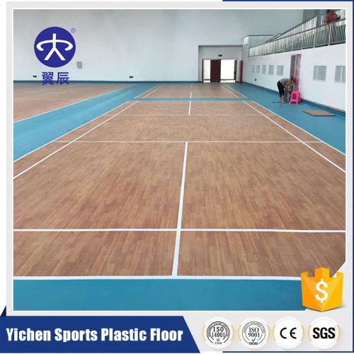 體育館羽毛球PVC運(yùn)動(dòng)地板，羽毛球場(chǎng)運(yùn)動(dòng)地板，木紋PVC塑膠地板